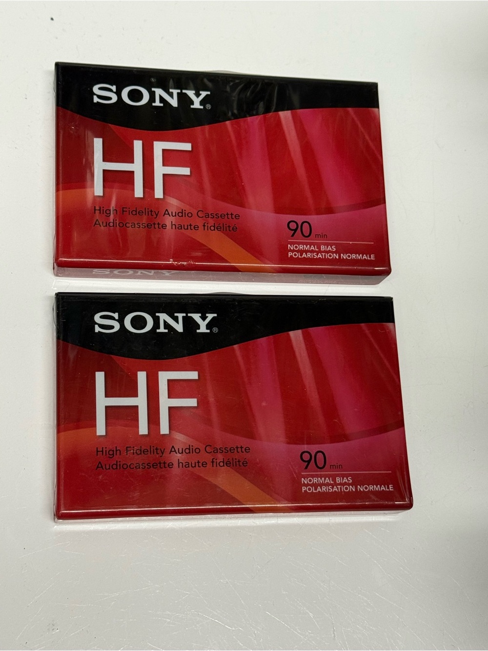 Sony C90HFR 90-minute High Fidelity Audio Cassette Tapes (Brand New) [PAIR]
